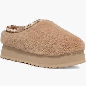 UGG Tazz Maxi Curly Genuine Shearling Platform Slippers
